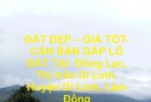 ĐẤT ĐẸP – GIÁ TỐT- CẦN BÁN GẤP LÔ ĐẤT TẠI  Đồng Lạc, Thị trấn Di Linh, Huyện Di Linh, Lâm Đồng